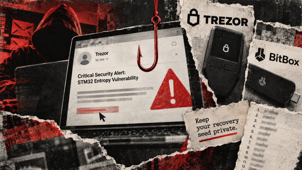 Attackers exploit fake STM32 vulnerability alert to target Trezor and BitBox holders Attackers exploit fake STM32 vulnerability alert to target Trezor and BitBox holders
