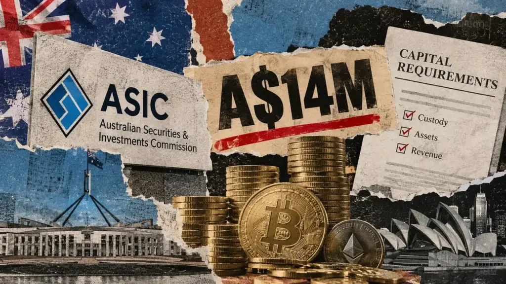 Australia eyes A$14 million capital rule as crypto regulatory crackdown deepens