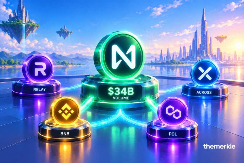 Is NEAR Intents Becoming the Default Cross-Chain Layer? What the Competition Looks Like in 6 Years The Merkle logo